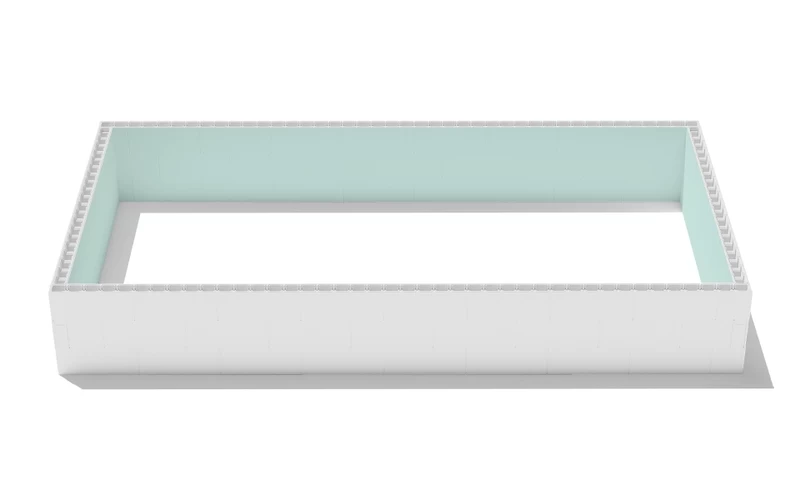 Polystyreen Zwembad Blokkenset High Density - 10,00 X 5,00 X 1,50 M