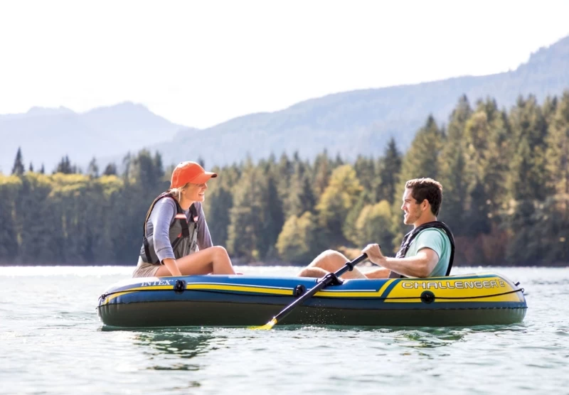 Intex Challenger 2 Opblaasboot Set - Afbeelding 8