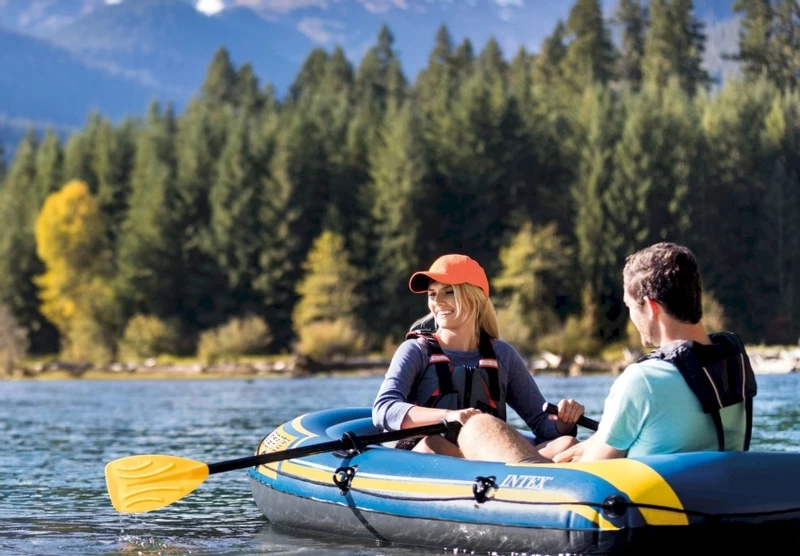 Intex Challenger 2 Opblaasboot Set - Afbeelding 10