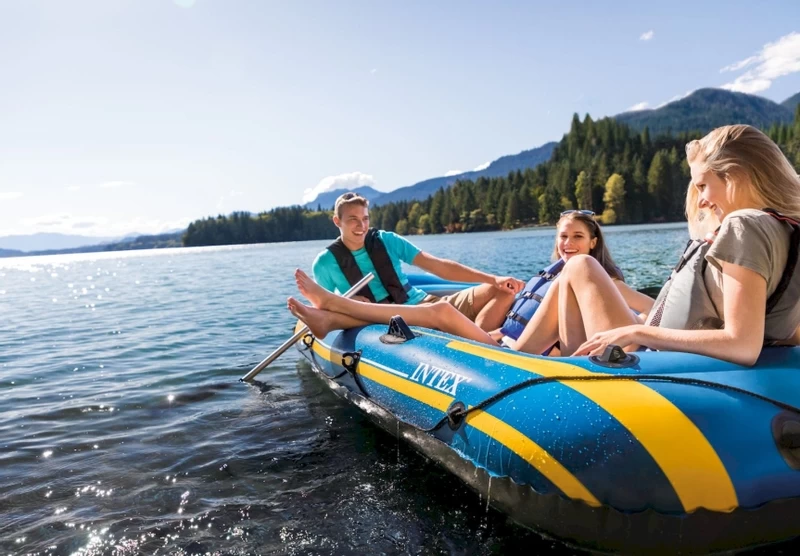 Intex Challenger 3 Opblaasboot Set - Afbeelding 12