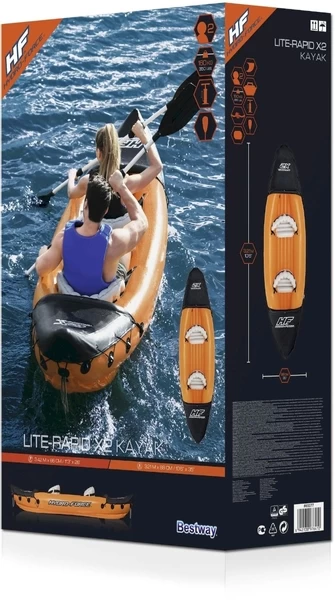 Hydro Force Lite - Rapid X2 Opblaasbare Kajak - 2 Personen - Afbeelding 12