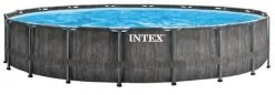 Intex Prism Frame Pool Greywood - 549 X 122 Cm – Met Filterpomp En Accessoires