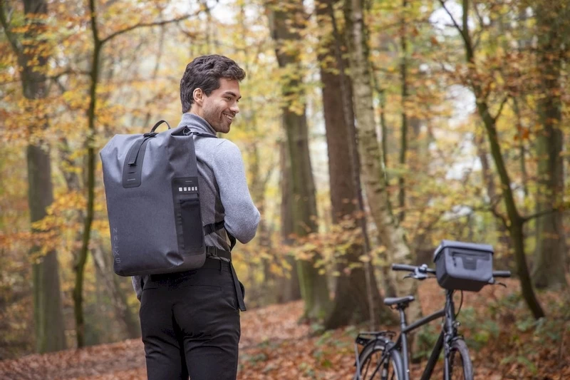 New Looxs Varo Fietsrugzak - 22 Liter - Grijs - Afbeelding 4