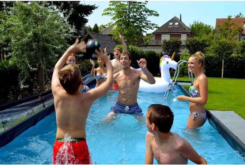 EXIT TOYS EXIT Stone Zwembad - 540 X 250 X 100 Cm - Met Zandfilterpomp En Trap - Afbeelding 5