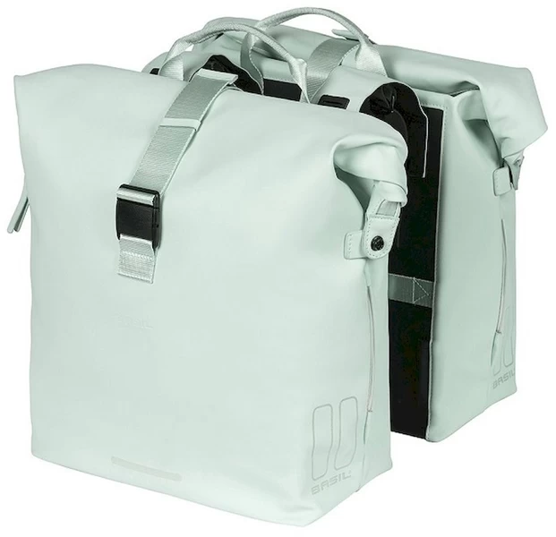 Basil SoHo Dubbele Fietstas - 41 Liter - Lichtgroen