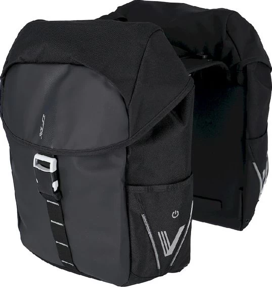 XLC V-light Active MIK Dubbele Fietstas - 34 Liter - Zwart - Afbeelding 2