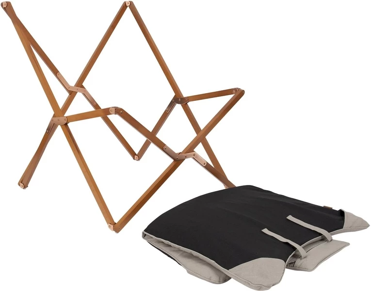 Bo-Camp Urban Outdoor Bloomsbury Vlinderstoel - Beige - L - Afbeelding 5