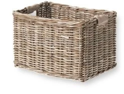 Basil Dorset Rieten Fietsmand - Large - Grijs