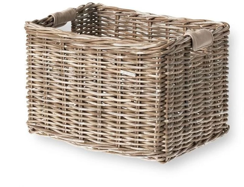 Basil Dorset Rieten Fietsmand - Large - Grijs