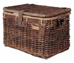 Basil Denton Rieten Fietsmand - Large - Bruin