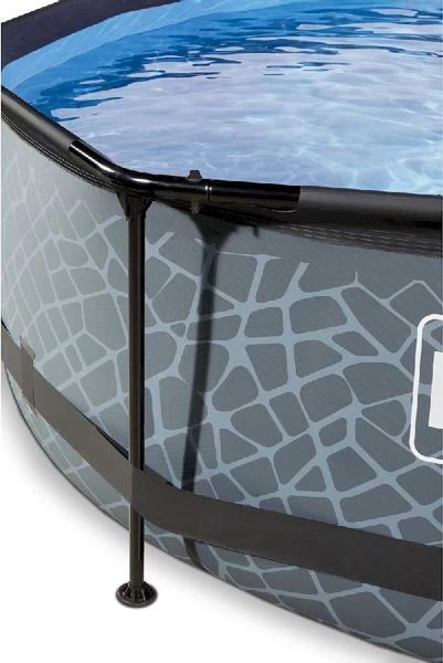 EXIT TOYS EXIT Stone Zwembad - 300 X 76 Cm - Met Filterpomp - Afbeelding 2