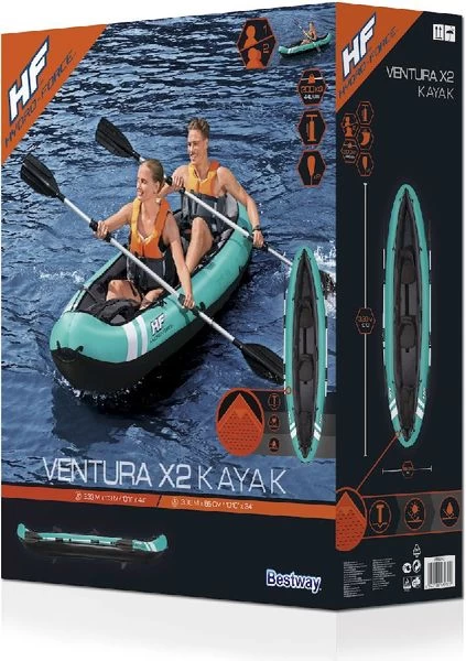 Hydro Force Ventura X2 Opblaasbare Kajak - 2 Personen - Afbeelding 20