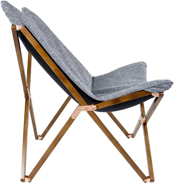 Bo-Camp Urban Outdoor Bloomsbury Vlinderstoel - Grijs - M - Afbeelding 9