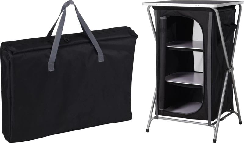 Redcliffs Campingkast - 3 Lagen - Zwart